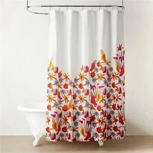 NWT Natalia Bird Shower Curtain White - OPALHOUSE designed with Jungalow